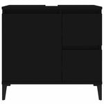 Baderomsskap Svart 65X33X60 Cm Konstruert Tre