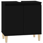 Servantskap Svart 58X33X60 Cm Konstruert Tre