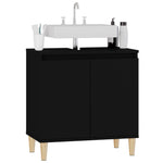 Servantskap Svart 58X33X60 Cm Konstruert Tre