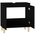 Servantskap Svart 58X33X60 Cm Konstruert Tre