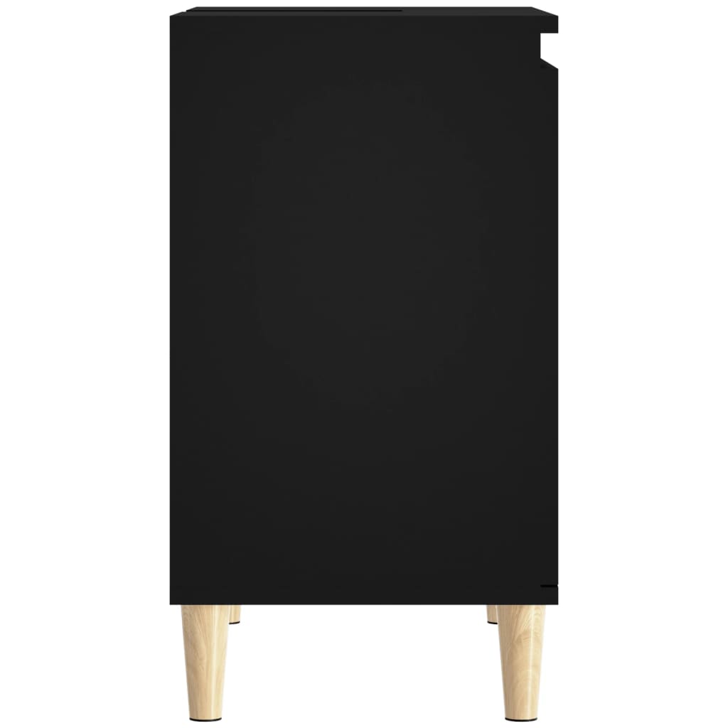 Servantskap Svart 58X33X60 Cm Konstruert Tre