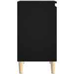 Servantskap Svart 58X33X60 Cm Konstruert Tre