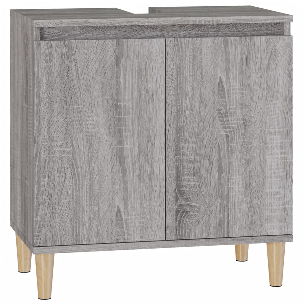Servantskap Grå Sonoma 58X33X60 Cm Konstruert Tre