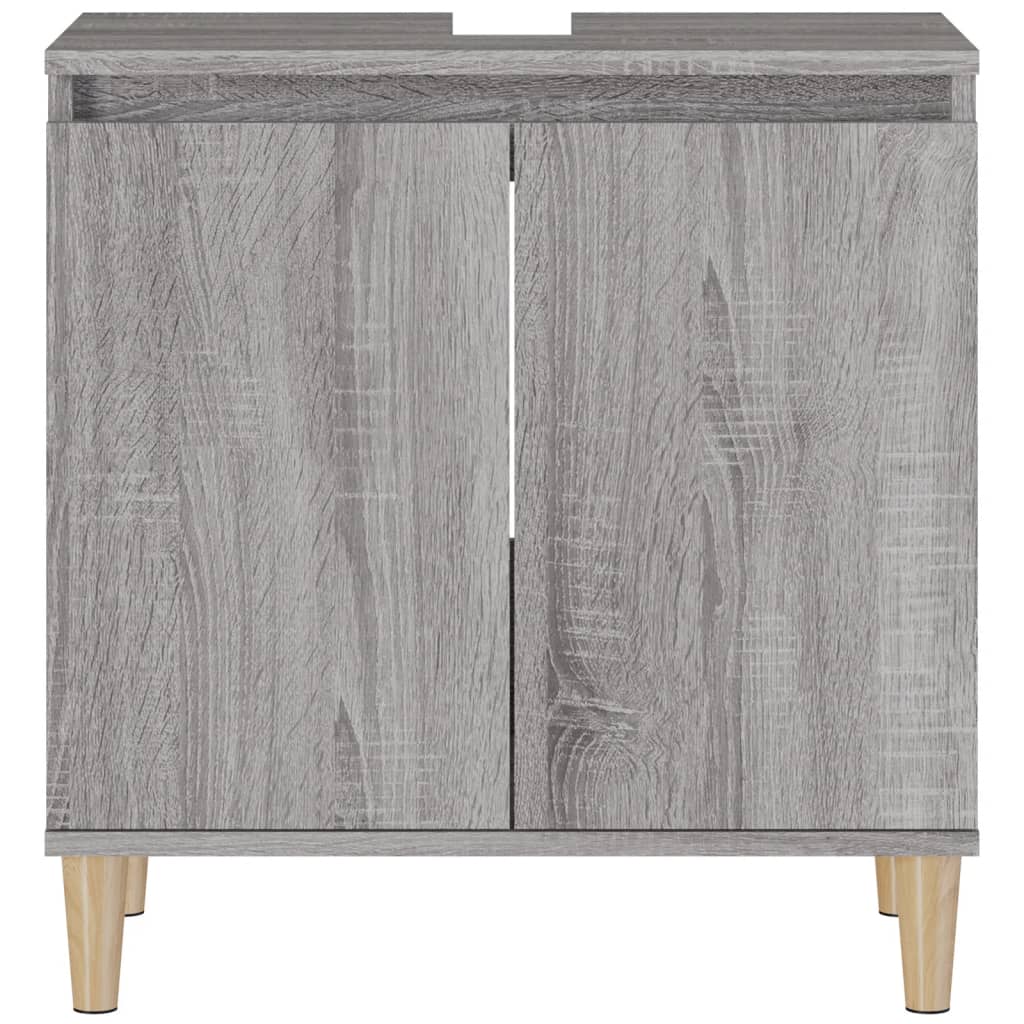 Servantskap Grå Sonoma 58X33X60 Cm Konstruert Tre
