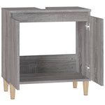 Servantskap Grå Sonoma 58X33X60 Cm Konstruert Tre