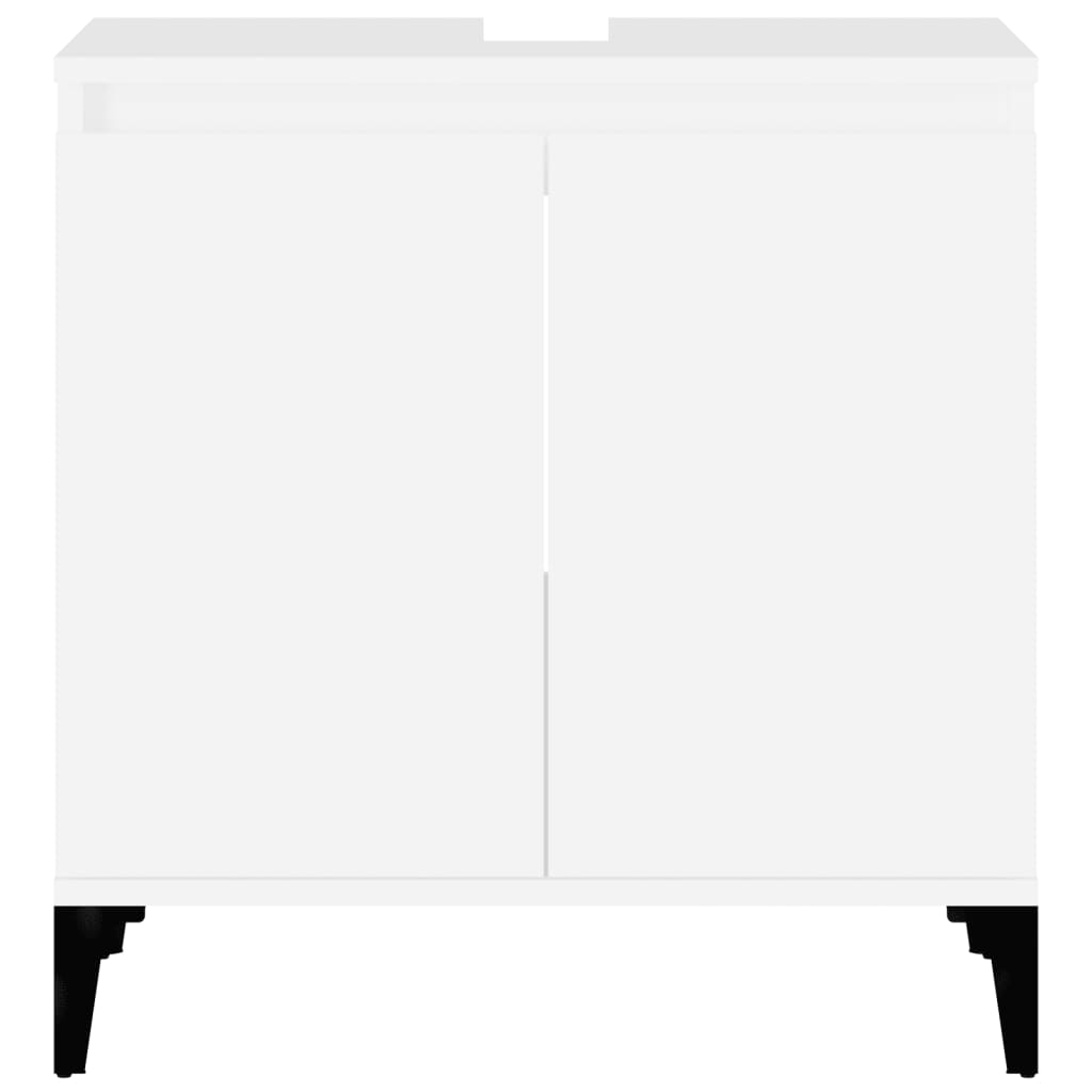 Servantskap Hvit 58X33X60 Cm Konstruert Tre
