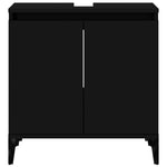 Servantskap Svart 58X33X60 Cm Konstruert Tre