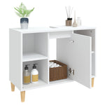 Servantskap Hvit 80X33X60 Cm Konstruert Tre