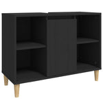 Servantskap Svart 80X33X60 Cm Konstruert Tre