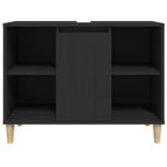 Servantskap Svart 80X33X60 Cm Konstruert Tre