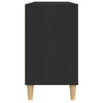 Servantskap Svart 80X33X60 Cm Konstruert Tre