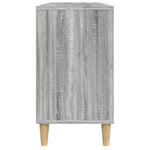 Servantskap Grå Eik 80X33X60 Cm Konstruert Tre