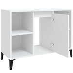 Servantskap Hvit 80X33X60 Cm Konstruert Tre