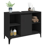 Servantskap Svart 80X33X60 Cm Konstruert Tre