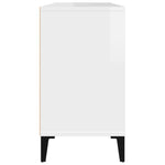 Servantskap Høyglans Hvit 80X33X60 Cm Konstruert Tre