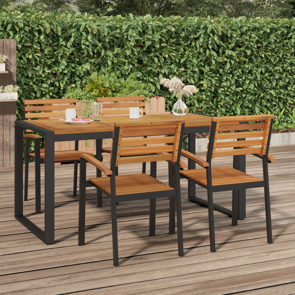 Hagebord Med U-Ben 160X80X75 Cm Heltre Akasie