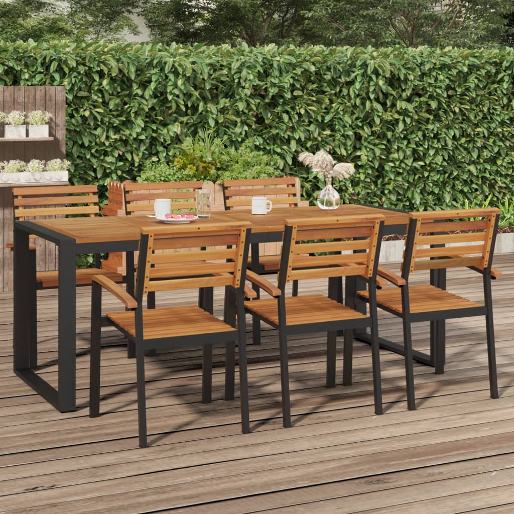 Hagebord Med U-Ben 200X90X75 Cm Heltre Akasie