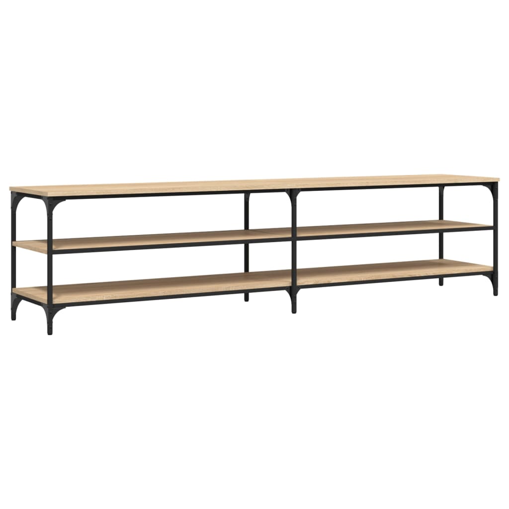Tv-Benk Sonoma Eik 200X30X50 Cm Konstruert Tre Og Metall