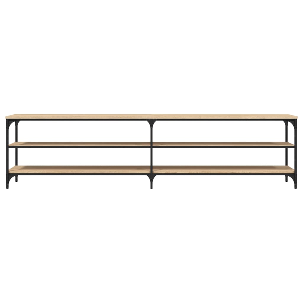 Tv-Benk Sonoma Eik 200X30X50 Cm Konstruert Tre Og Metall