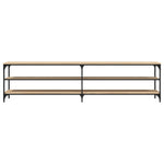 Tv-Benk Sonoma Eik 200X30X50 Cm Konstruert Tre Og Metall