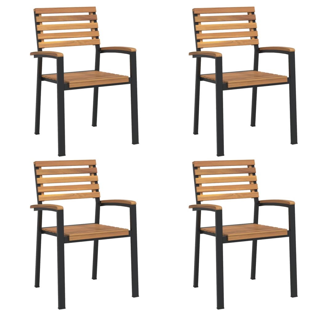 Hagespisegruppe 5 Deler Heltre Akasie Og Metall