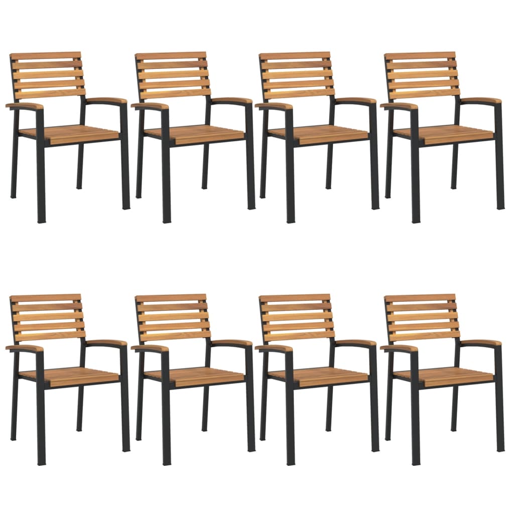 Hagespisegruppe 9 Deler Heltre Akasie Og Metal