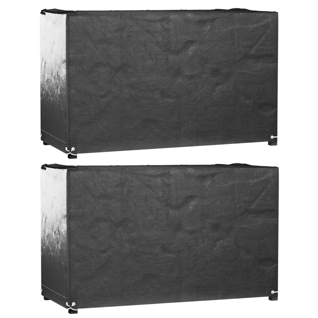 Hagemøbeltrekk 2 Stk 8 Maljer 125X55X75 Cm Rektangulær
