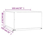 Hagemøbeltrekk 2 Stk 8 Maljer 132X132X80 Cm Firkantet