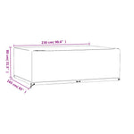 Hagemøbeltrekk 2 Stk 12 Maljer 230X165X80 Cm Rektangulær
