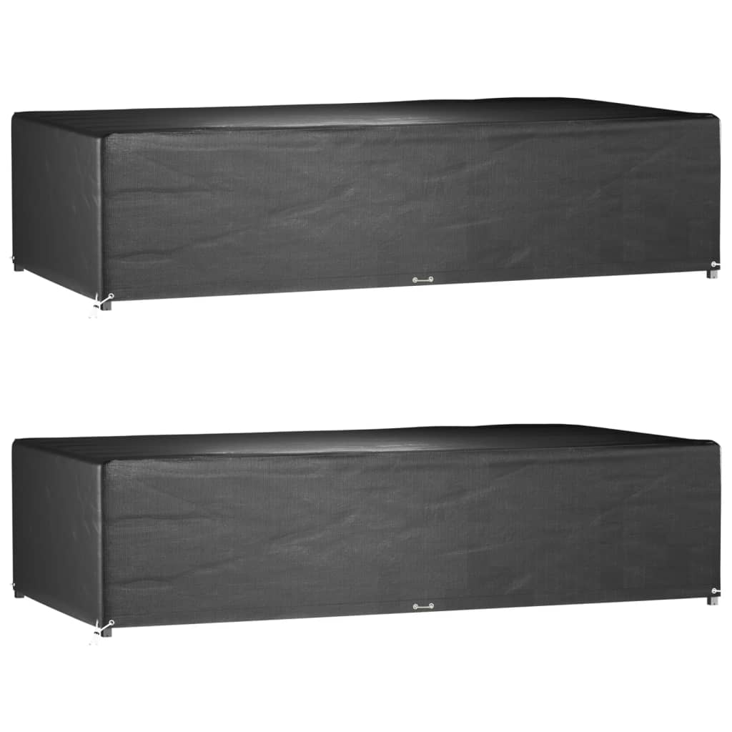 Hagemøbeltrekk 2 Stk 12 Maljer 315X160X75 Cm Rektangulær
