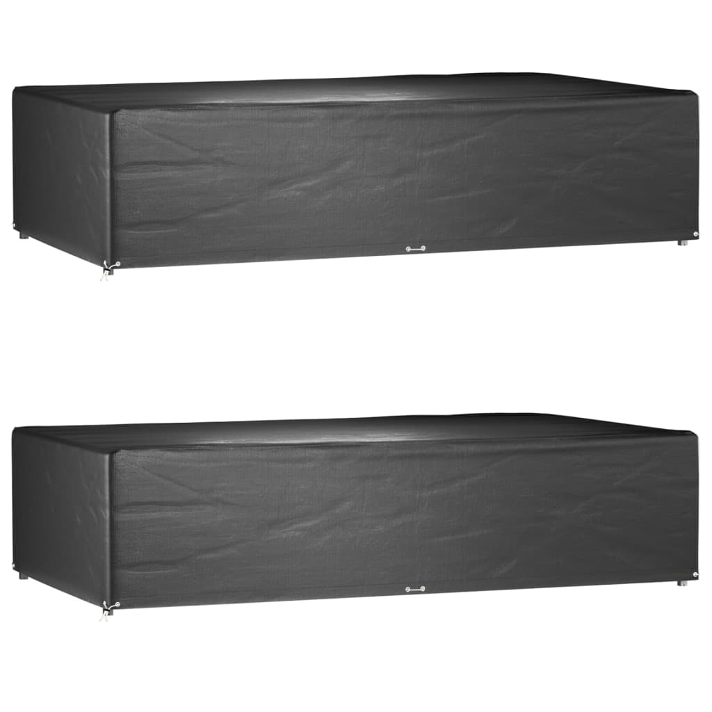 Hagemøbeltrekk 2 Stk 12 Maljer 315X180X75 Cm Rektangulær