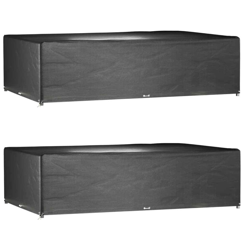 Hagemøbeltrekk 2 Stk 16 Maljer 325X205X90 Cm Rektangulær