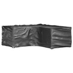 L-Formet Hagemøbeltrekk 2 Stk 12 Maljer 185X185X70 Cm
