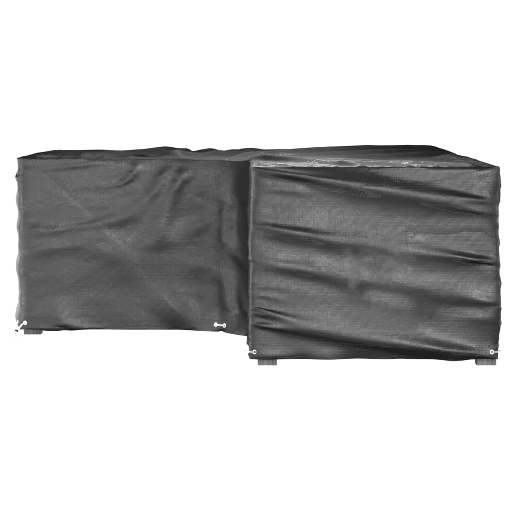 L-Formet Hagemøbeltrekk 2 Stk 12 Maljer 185X185X70 Cm