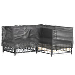 L-Formet Hagemøbeltrekk 2 Stk 12 Maljer 185X185X70 Cm
