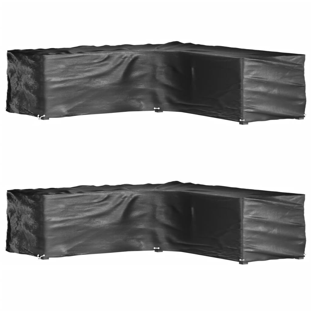 L-Formet Hagemøbeltrekk 2 Stk 16 Maljer 250X250X70 Cm