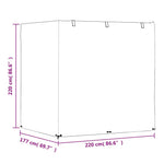 Trekk Til Huskebenk 2 Stk 12 Maljer 220X177X220 Cm Polyetylen
