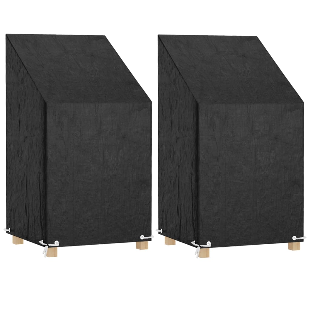 Trekk Til Utestol 2 Stk 8 Maljer 65X65X80/120 Cm Polyetylen