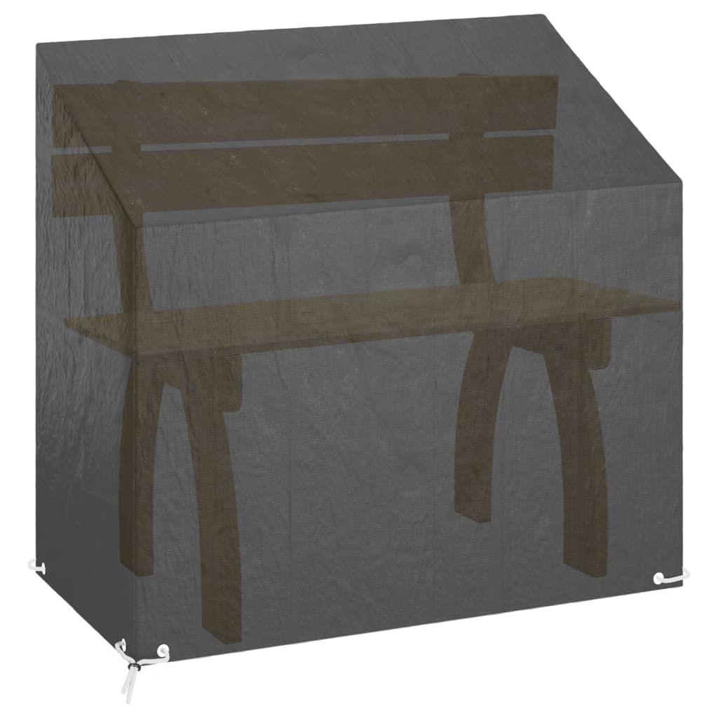 Trekk Til Hagebenk 2 Stk 8 Maljer 130X70X70/88 Cm Polyetylen
