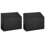 Trekk Til Hagebenk 2 Stk 8 Maljer 160X70X70/88 Cm Polyetylen
