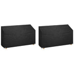Trekk Til Hagebenk 2 Stk 12 Maljer 210X70X70/88 Cm Polyetylen