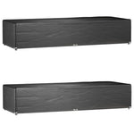 Solsengtrekk 2 Stk 12 Maljer 205X75X40 Cm Polyetylen