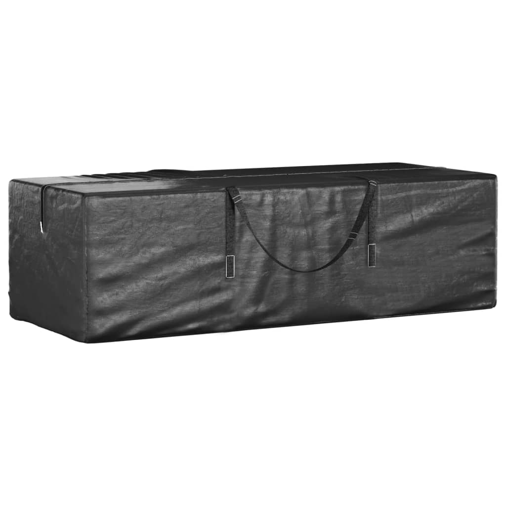 Poser Til Hageputer 2 Stk Svart 135X40X55 Cm Polyetylen