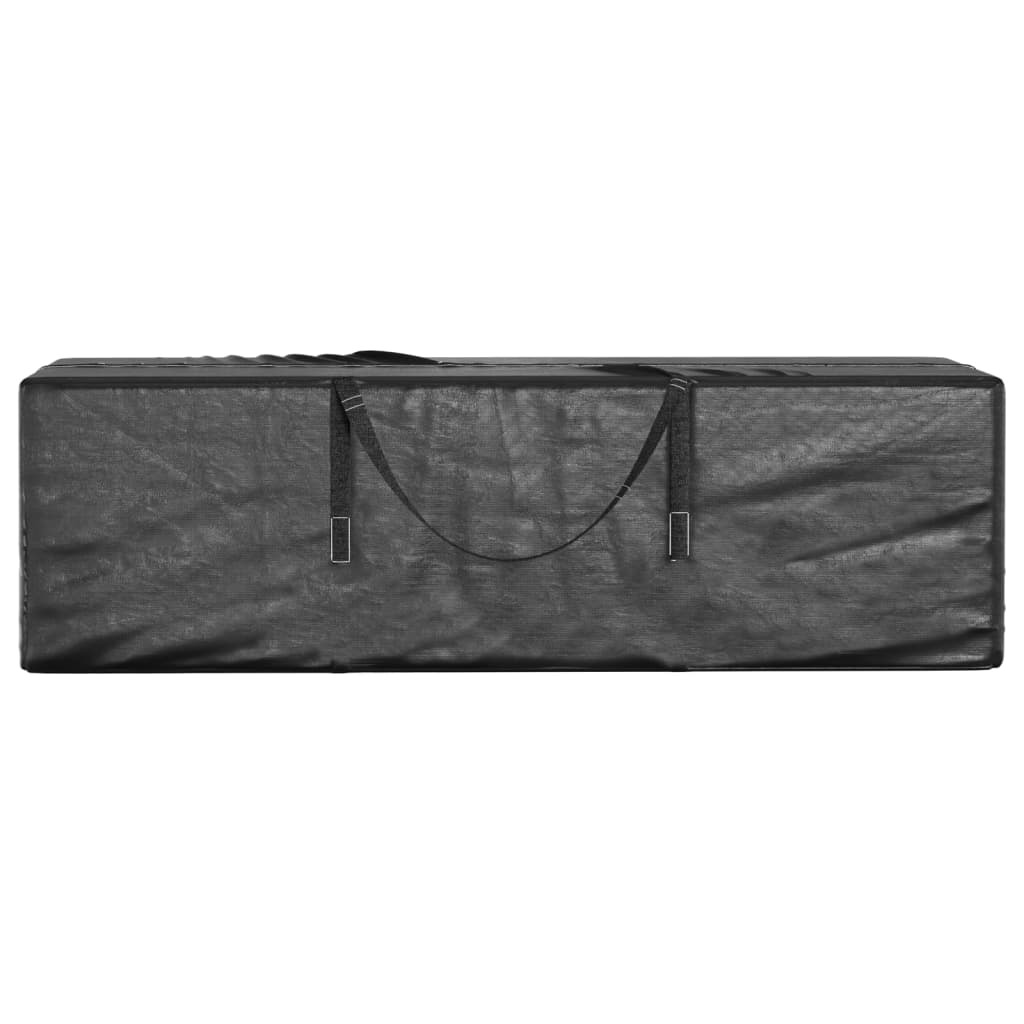 Poser Til Hageputer 2 Stk Svart 135X40X55 Cm Polyetylen