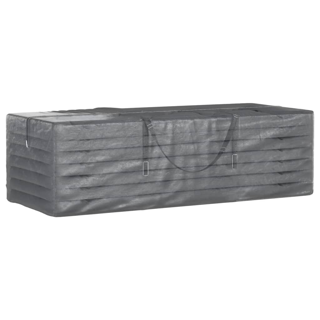 Poser Til Hageputer 2 Stk Svart 135X40X55 Cm Polyetylen