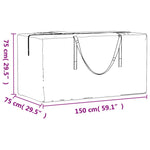 Poser Til Hageputer 2 Stk Svart 150X75X75 Cm Polyetylen