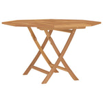 Sammenleggbart Hagebord 110X110X75 Cm Heltre Teak
