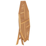 Sammenleggbart Hagebord 110X110X75 Cm Heltre Teak