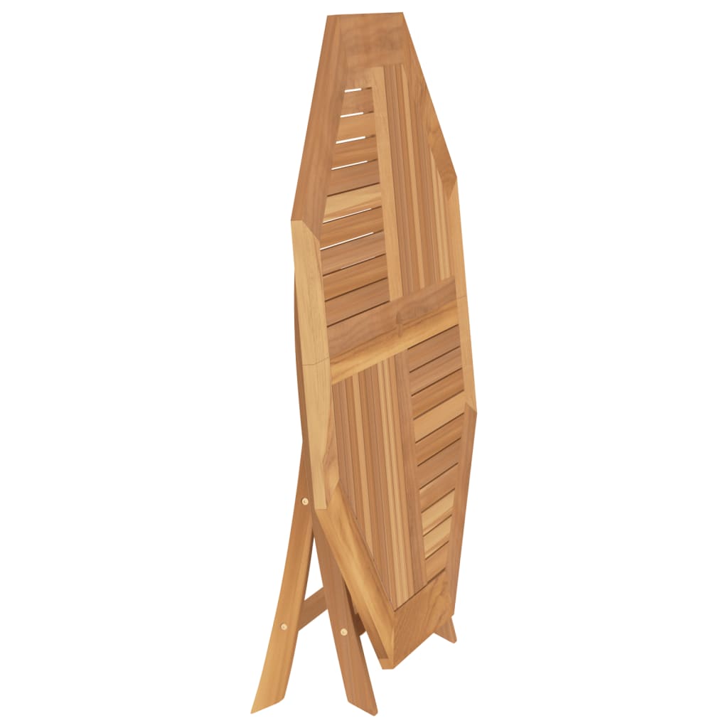 Sammenleggbart Hagebord 110X110X75 Cm Heltre Teak