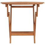 Sammenleggbart Hagebord Ø 85X75 Cm Heltre Teak